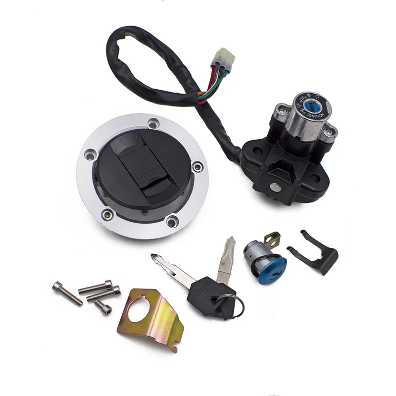 

Для Suzuki SV650 SV1000 SV1000S переключатель зажигания СТАРТ топливный бензобак крышка сиденья с ключами