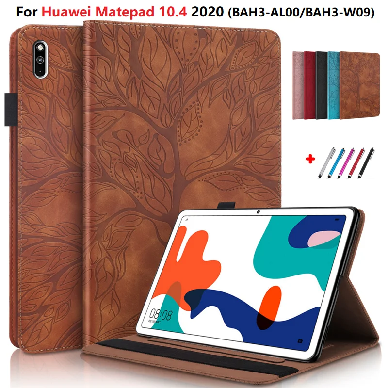 

Fundas For Huawei MatePad 10.4 Case 10 4 BAH3-W09 BAH3-AL00 3D Embossed Tree Case for Huawei MatePad Mate Pad 10 4 Tablet Case