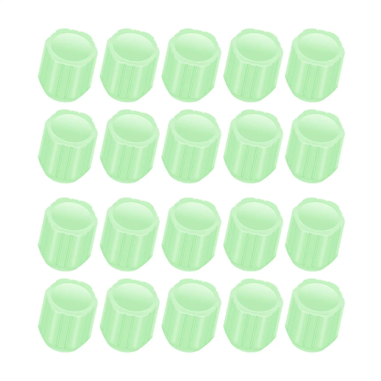 

20Pcs Noctilucous Car Tire Valve Stem Caps/ Luminous Accessories Dustproof Auto