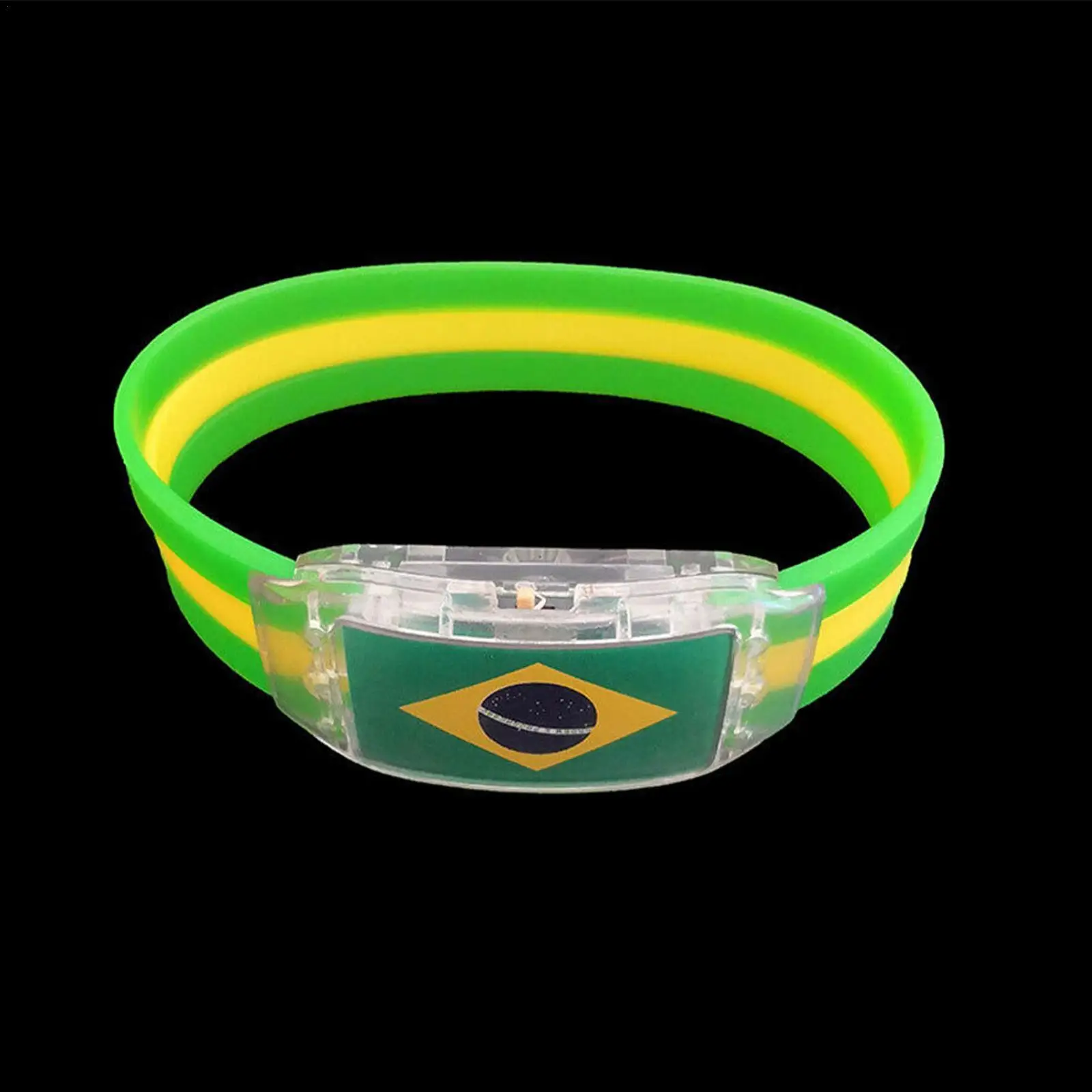 

2022 World-Cup Argentina Brazil Germany Spain National Flag LED Bracelet Glow Watch Football Team Cheer Props Party Decor