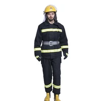 five piece set customizable safety firefighter uniform protective fire fighting clothing