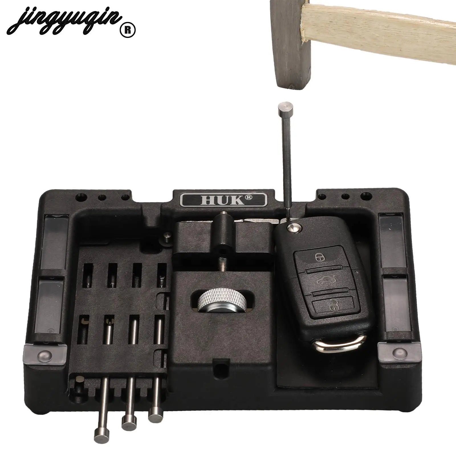 Jingyuqin Original HUK Schlüssel Befestigung Werkzeug Flip Auto Schlüssel Umge Von Flip-schlüssel Pin Remover Mit Vier Pins Für schlosser Werkzeug