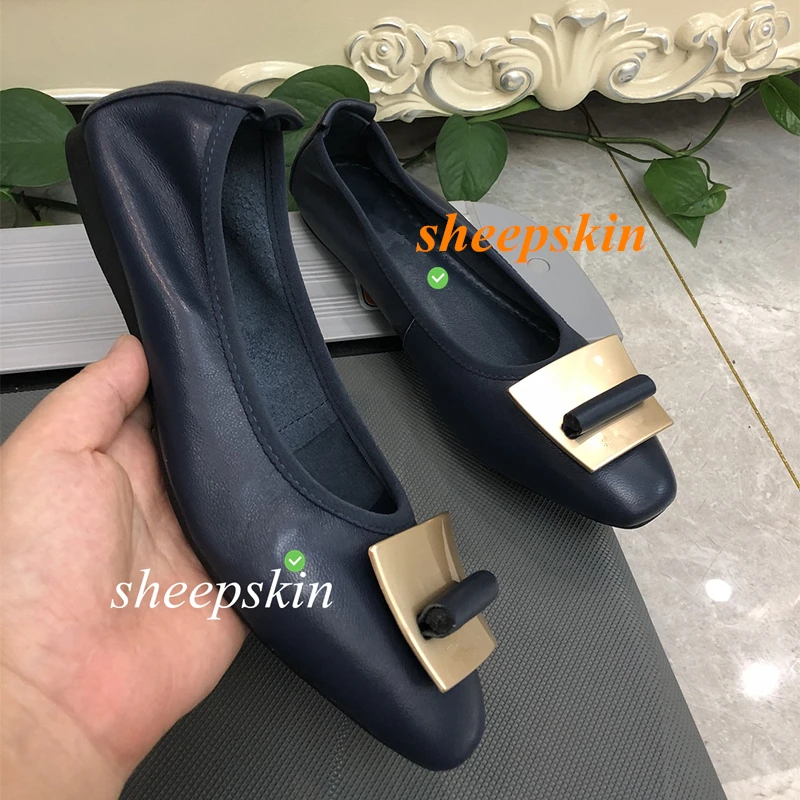 Черные мягкие удобные женские туфли из овечьей кожи на плоской подошве с