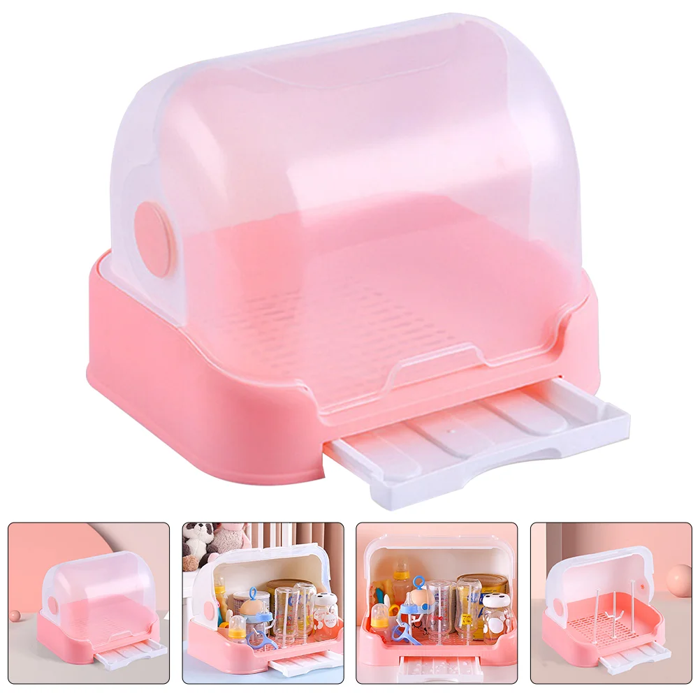 

Bottle Rack Baby Glass Carafe Lid Containers Lids Pp Drying Bottles Accessories