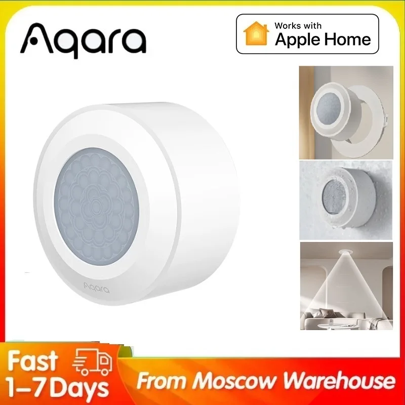 Фото Aqara Высокая точность человека Датчик тела ZigBee 3.0 Беспроводное подключение движения IPX5 Водонепроницаемый Для Aqara Home Homekit APP №1
