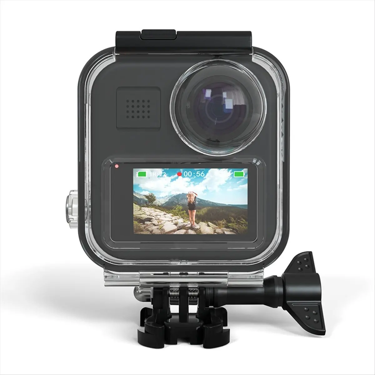 Фото Водонепроницаемый чехол для камеры GoPro MAX, панорамной спортивной камеры, защитный чехол для подводной съемки, аксессуары для дайвинга №1