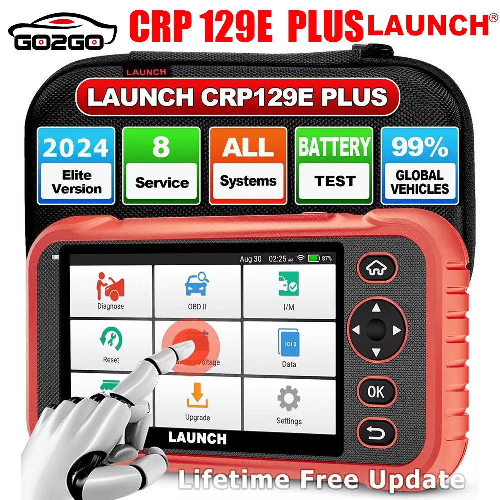 LAUNCH X431 CRP129E PLUS Полная система диагностических инструментов Сканер OBD2 8 функций