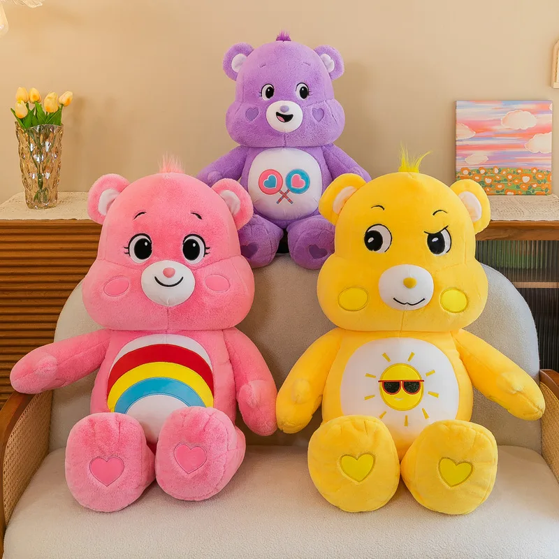 Miniso Carebears супер мягкий Радужный медведь плюшевая кукла 40 см Kawai милые Аниме