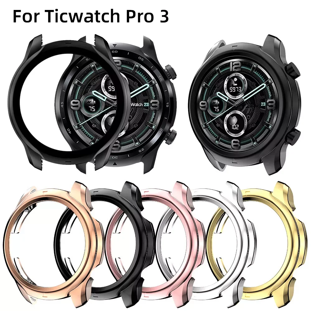 

Watch Case For Ticwatch Pro 3 watch Case Soft Silicone TPU Watch Cover Accessories Protector Frame shell Accessories