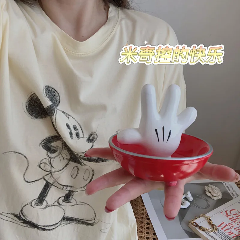 

Disney 10cm Mickey Mouse Container Decorative Ornaments Action Figures Model Toys Gifts