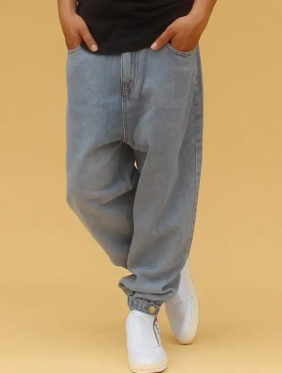 Men's Harlan Jeans Street Loose Jeans  Male Skateboard Pants Drawstring Pants
