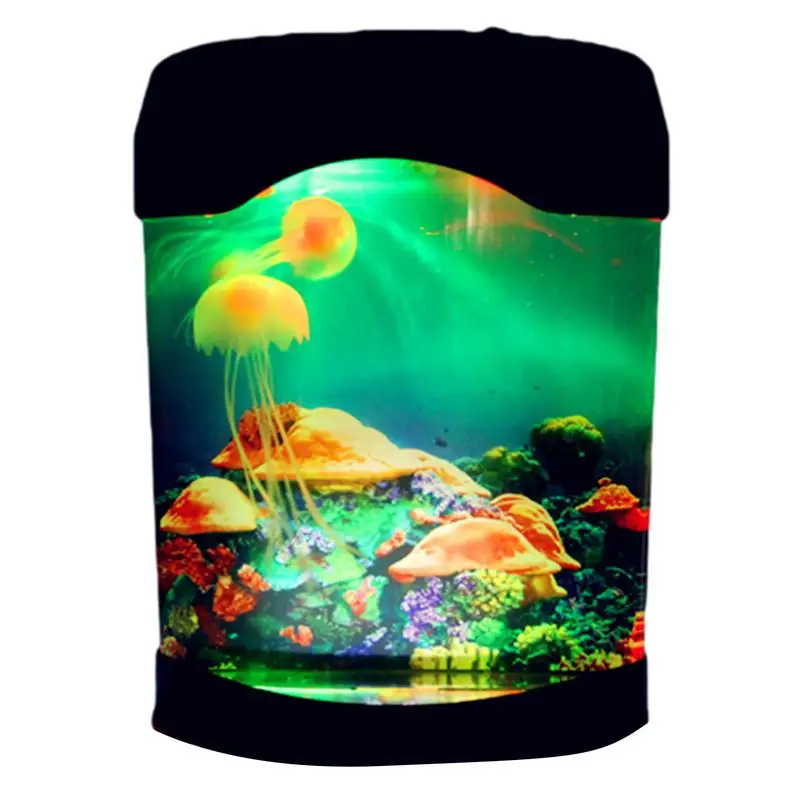 

Led Color Changing Jellyfish Tank Night Light Table Lamp Aquarium Electric Mood Lava Lamp For Kids Children Gift Home Room Decor