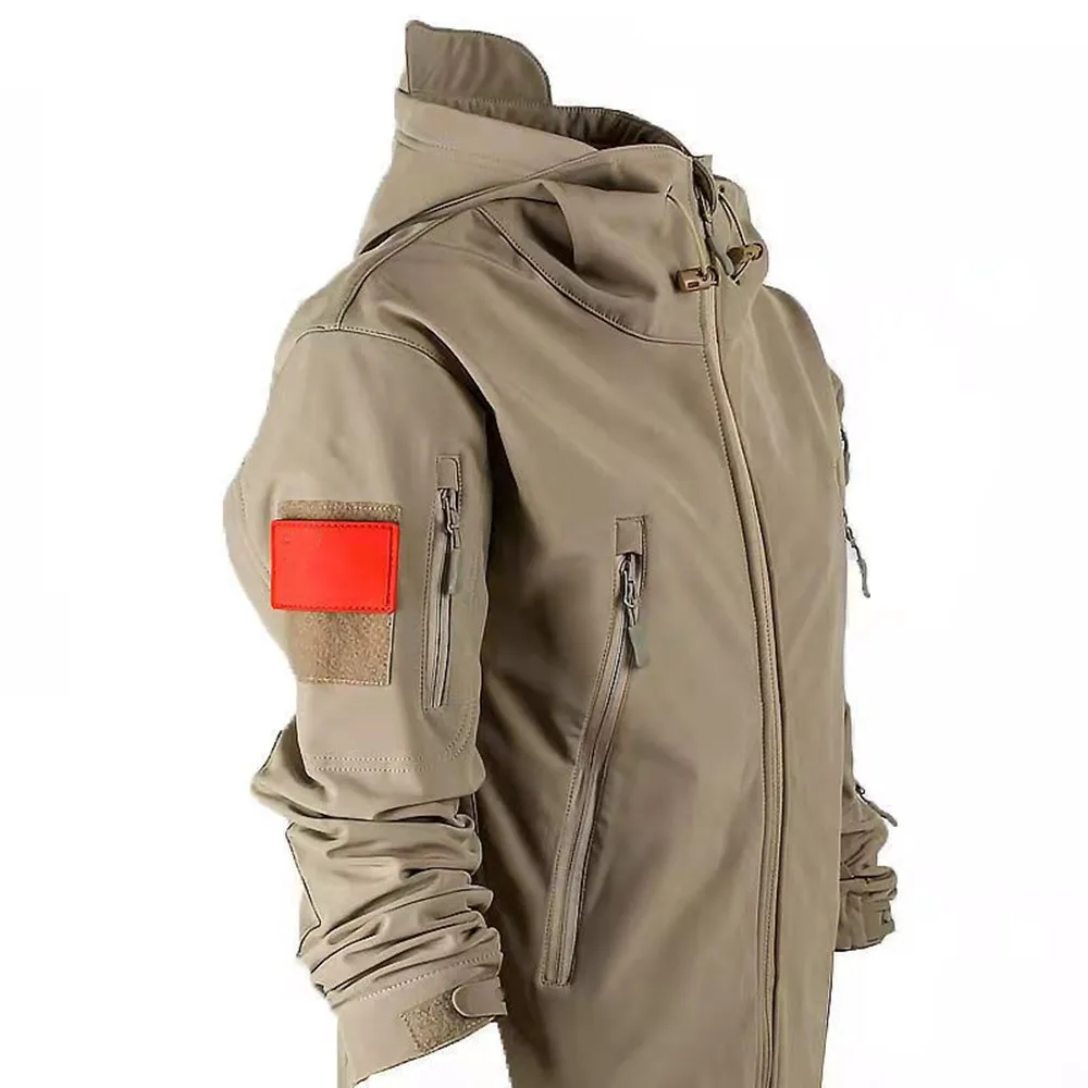 2023 Outdoor Waterproof SoftShell Jacket Men Hunting Windbreaker Hiking Coat Camping Fishing Tactical Jacket Military Clothes