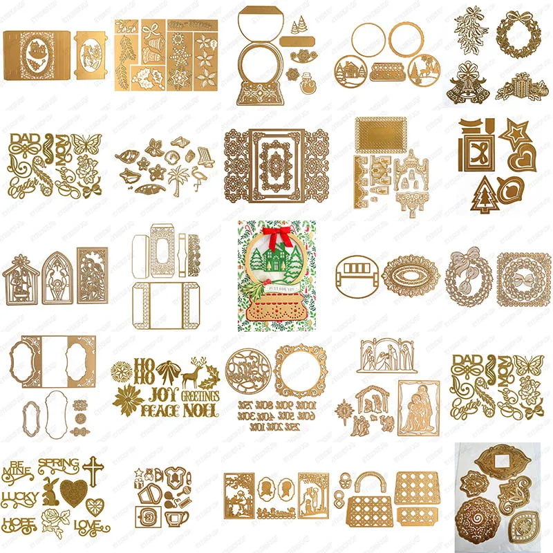 

Christmas Tree Pack Metal Cutting Dies Craft Embossing Make Paper Greeting Card Making Template DIY Handmade 2022 New
