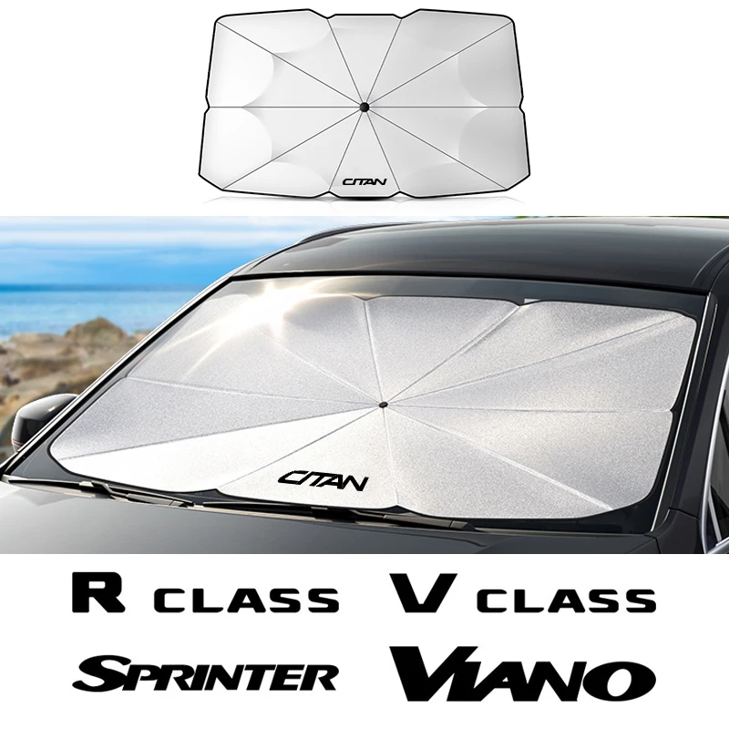 

Car heat insulation sunscreen For Mercede W124 W203 W204 CITAN R CLASS SPRINTER V CLASS VIANO VITO Car Windshield Sunshade Cover