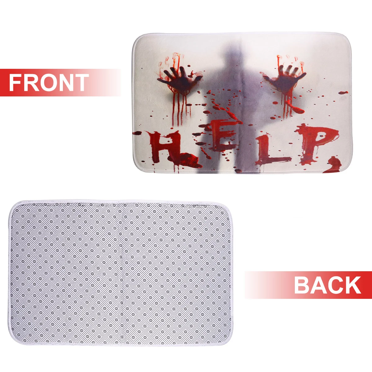

1 Set of 3pcs Bathroom Supplies Anti-slip Fingerprint Printed Floor Mat Toilet Mat Closestool Lid Cover for Pub