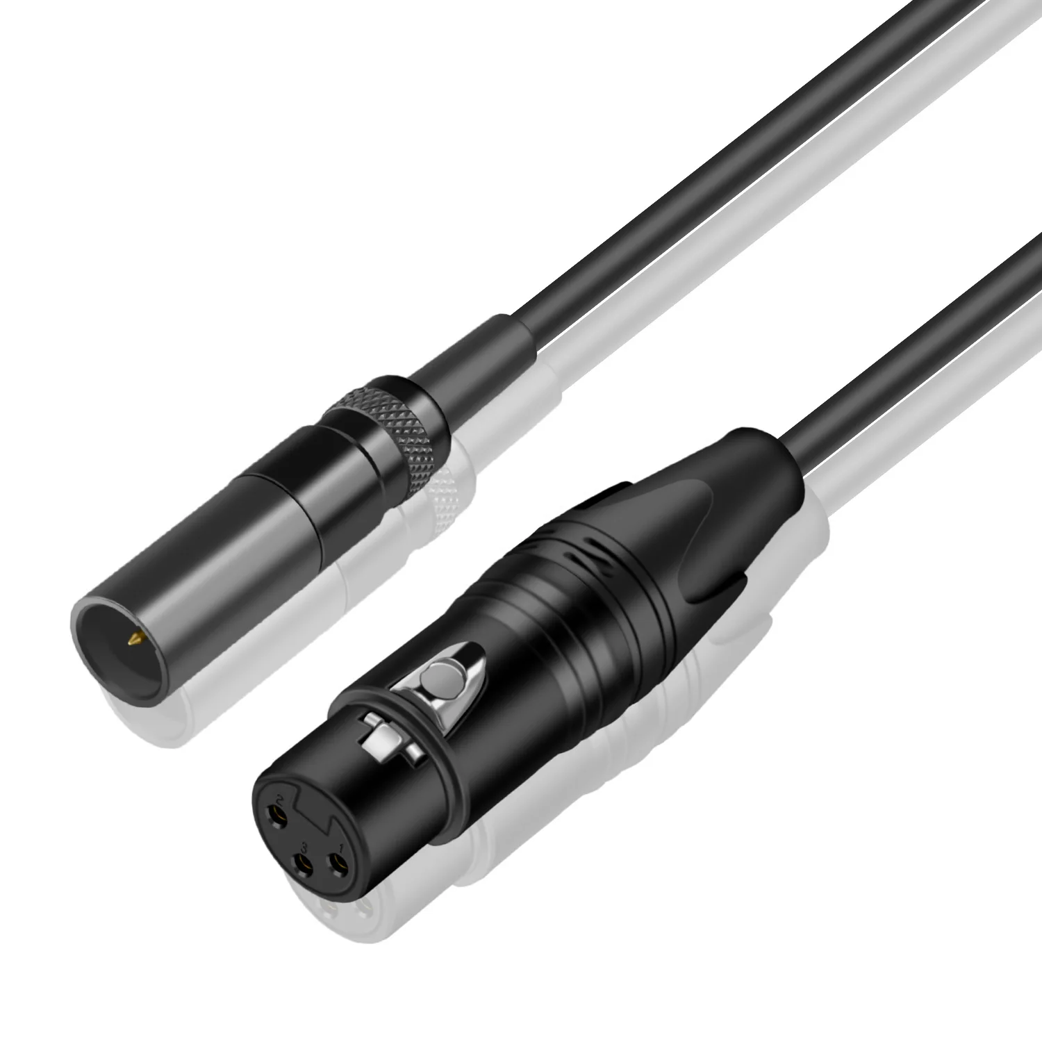 

DREMAKE XLR Female to Mini XLR Male Adapter Cable Mini XLR to XLR Microphone Audio Converter Cable for Camera XLR to Mini-XLR