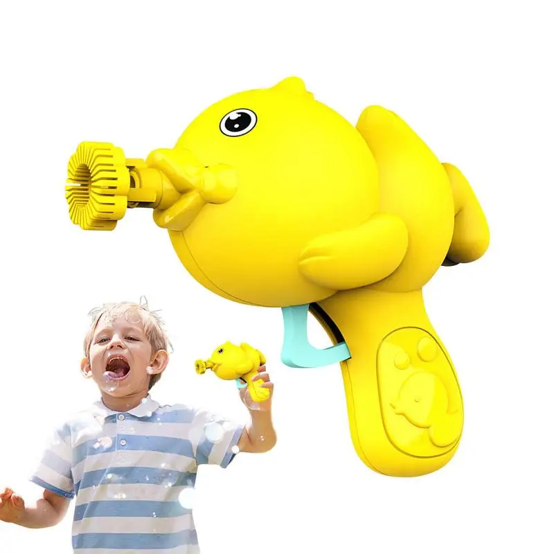 

Маленький желтый фотоаппарат, портативная Автоматическая пузырчатая машина, уличные игрушки для газона, летняя пляжная пузырчатая машина для бассейна, детские игрушки