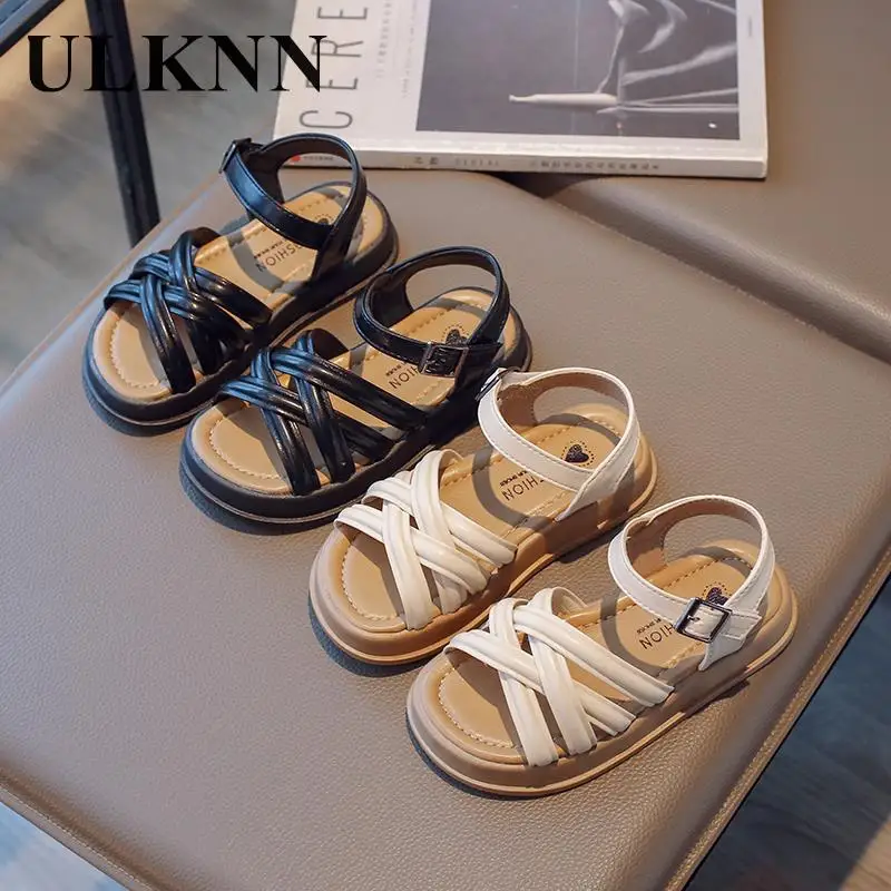 

Сандалии женские в римском стиле, мягкая подошва, летняя обувь для маленьких девочек, 2023