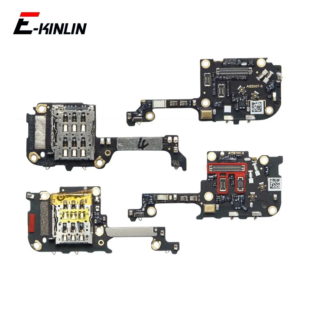 Sim Card Reader Slot Socket Connector with Microphone Board For Oneplus 7T 8T 8 7 9 10 Pro 9R 9RT Replacement Parts