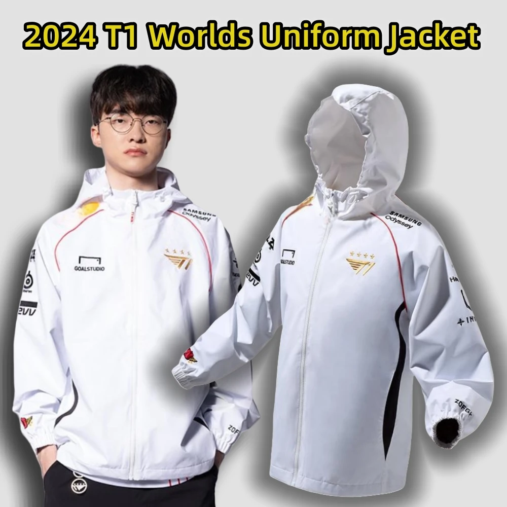 Коллекция 2024 года куртка для чемпиона мира T1 чемпионов SKT FAKER ZEUS KERIA ONER GUMAYUSI из
