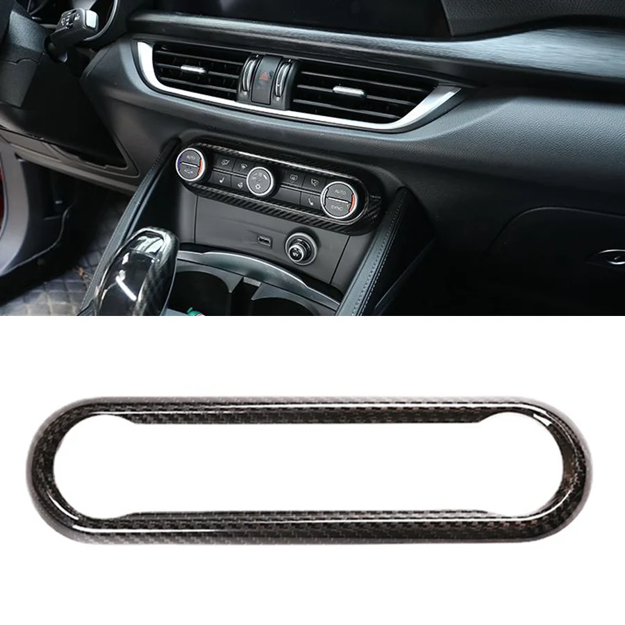 Ручка кондиционера для салона автомобиля из углеродного волокна рамка отделки