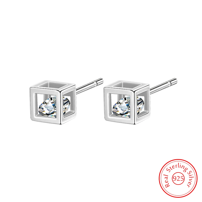 Женские серьги-гвоздики из серебра 925 пробы XY0300