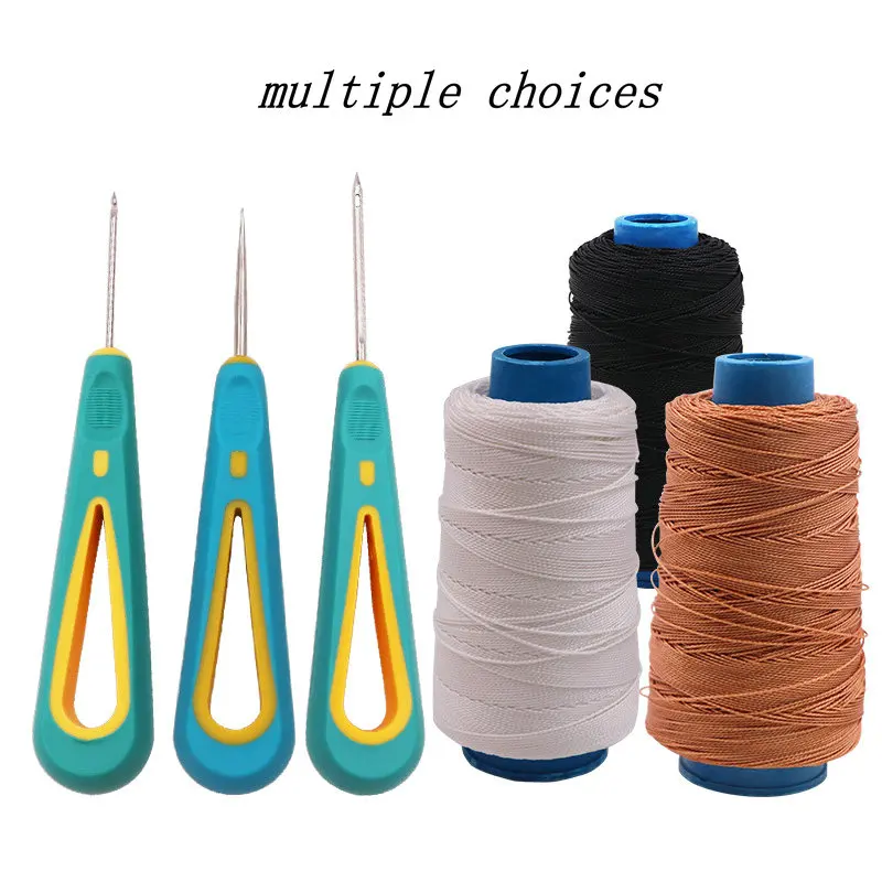 

Leather Sewing Kit DIY Leather Sewing Awl Needle Set Crochet Kits Leather Canvas Tent Shoes Repairing Tools With Nylon Thread