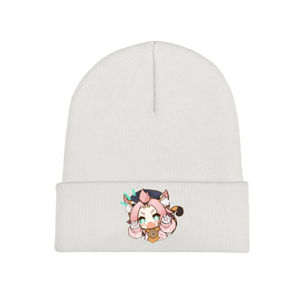 

Chibi Childe Genshin Impact Game Knitting Knitted Hat Beanie Caps Skullies Beanies Ski Cap Soft Bonnet Hats Winter Warm