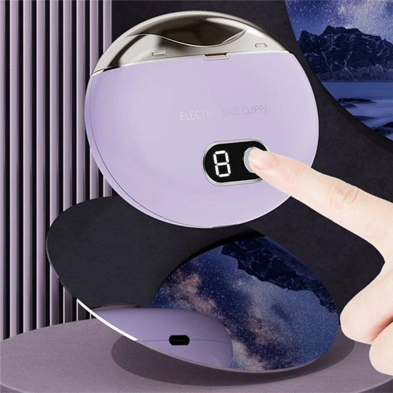 Электрические автоматические кусачки для ногтей со световым триммером