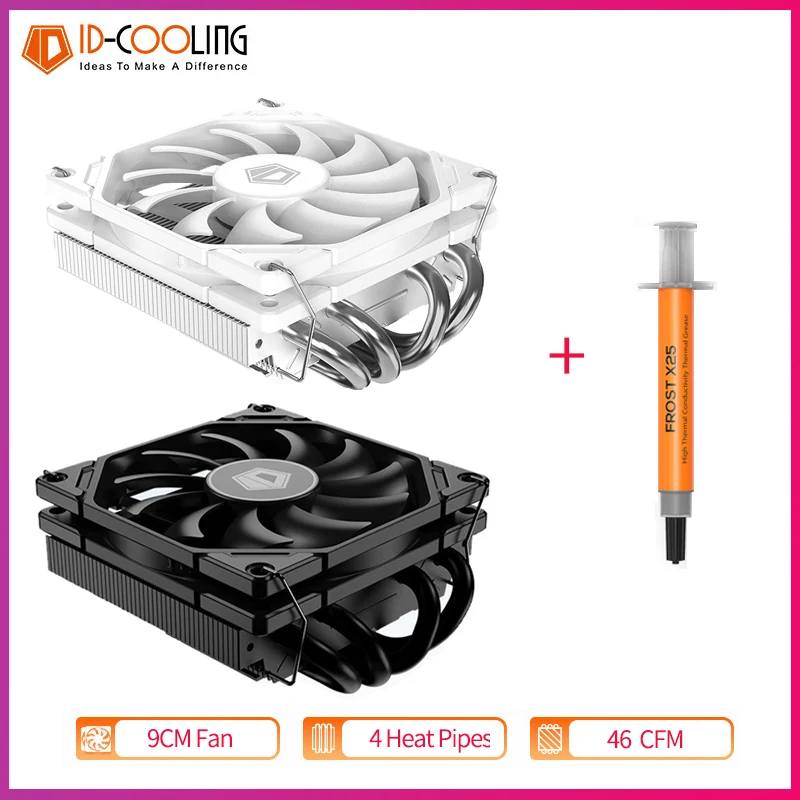 Radiator 4 Heat Pipes Processor Cpu Cooler For Am4 Am5 Lag1700/1200 Cooling Fan