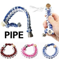 1pcs creative bracelet invisible pipe fashion gift pipe hookah bracelet bead pipe for herb tobacco random color