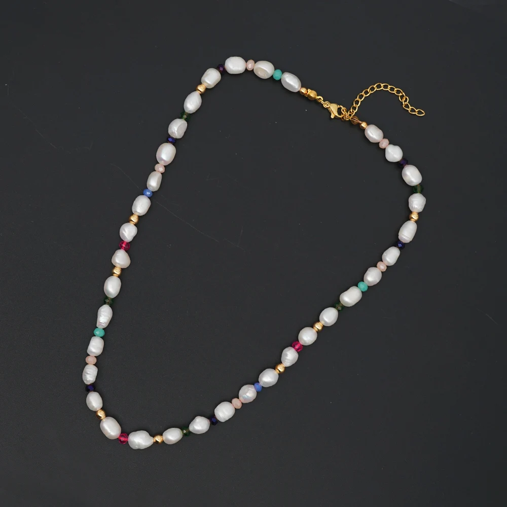 Go2boho богемное ожерелье из бисера цепочка из нержавеющей стали хрустальные бусы оптом Diy воротник De Perlas пресная вода