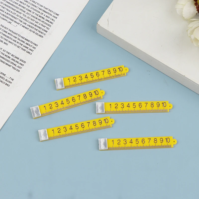 

5pcs 1:12 Miniature Simulation Tape Measure Rulers Model Toys DIY Jewelry Accessories Doll Learning Ruler Dollhouse Decor Toys