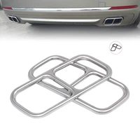 car tail pipe frame is suitable for 2009 2014 bmw 7 series stainless steel exhaust pipe decoration frame appearance accessories