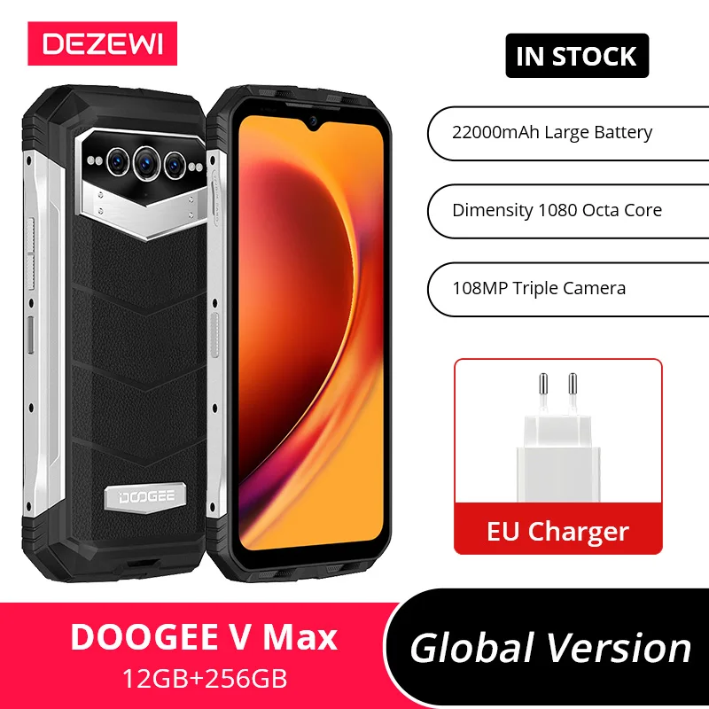 Мировая премиум-версия DOOGEE V максимальное освещение смартфона 1080 батарея 22000 мАч