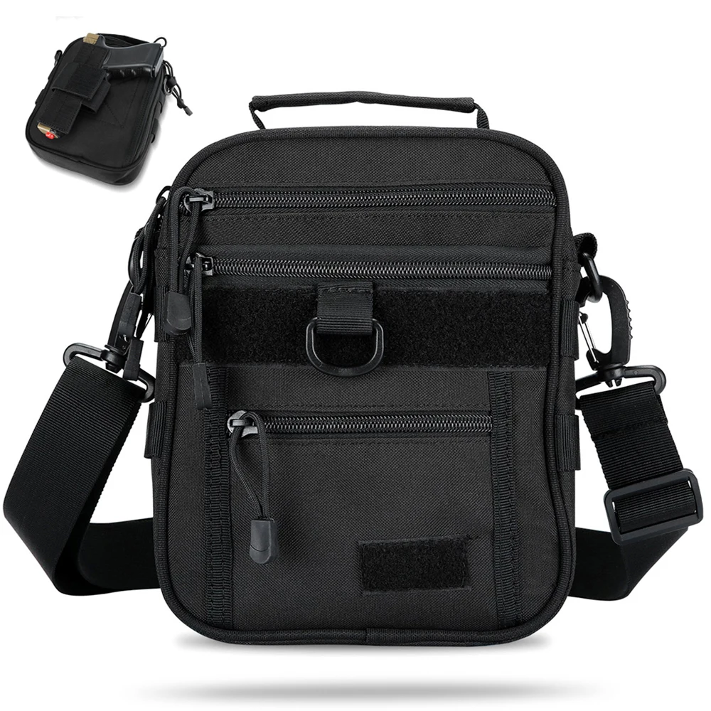 

Tactical Pistol Bag EDC Shoulder Bag Military Gear Pouch Ammo Accessories Pouch Shooting Range Duffle Bag Gun Holster Pouch