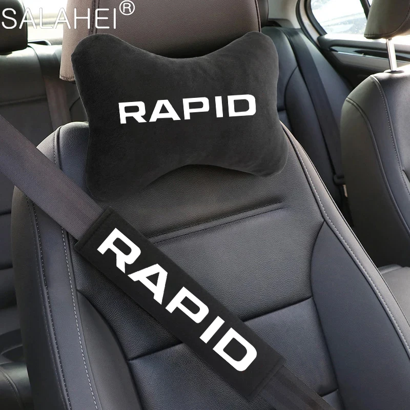 Чехлы на подголовники автомобиля для Skoda Octavia Fabia Rapid Superb Kodiaq Scala Karoq Citigo Kamiq Roomster Enyaq