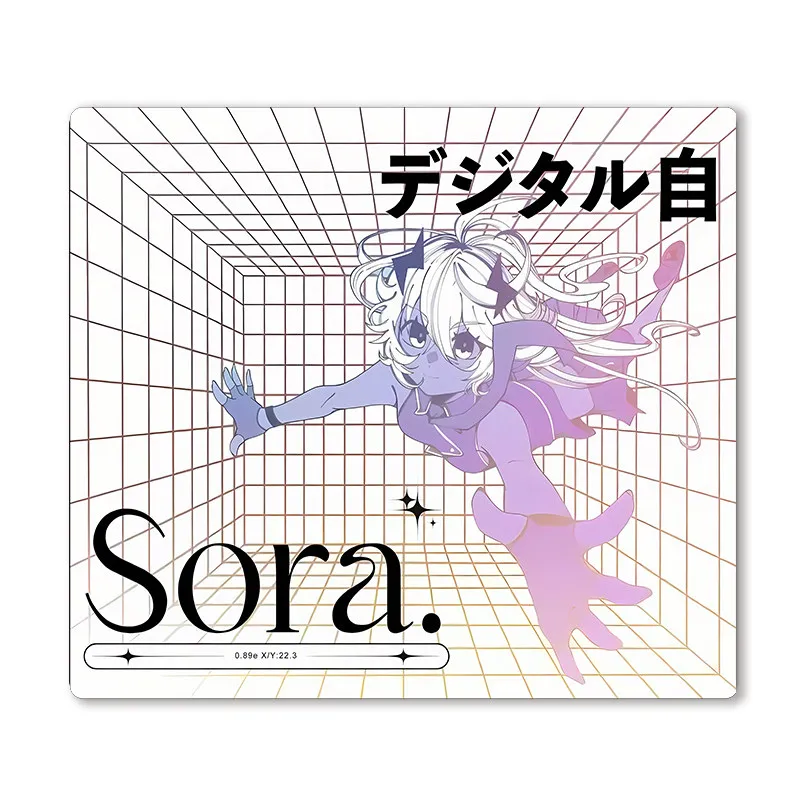 Фото В наличии: Игровой коврик для мыши Skypad Sora Glass Yume с гладкой матовой поверхностью, настольный коврик для офиса, улучшенный закаленный аксессуар для игр FPS №4