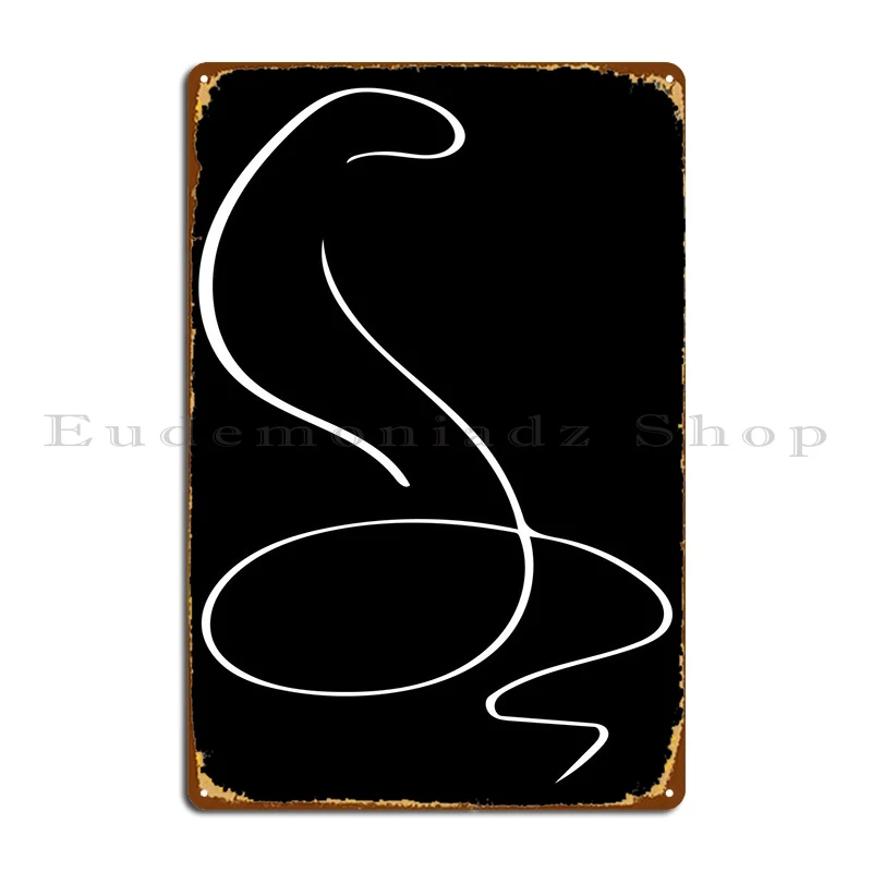 

Змеиная линия искусство минималистичный металлический плакат Гостиная классический Печатный Настенный декор кинотеатр оловянный плакат