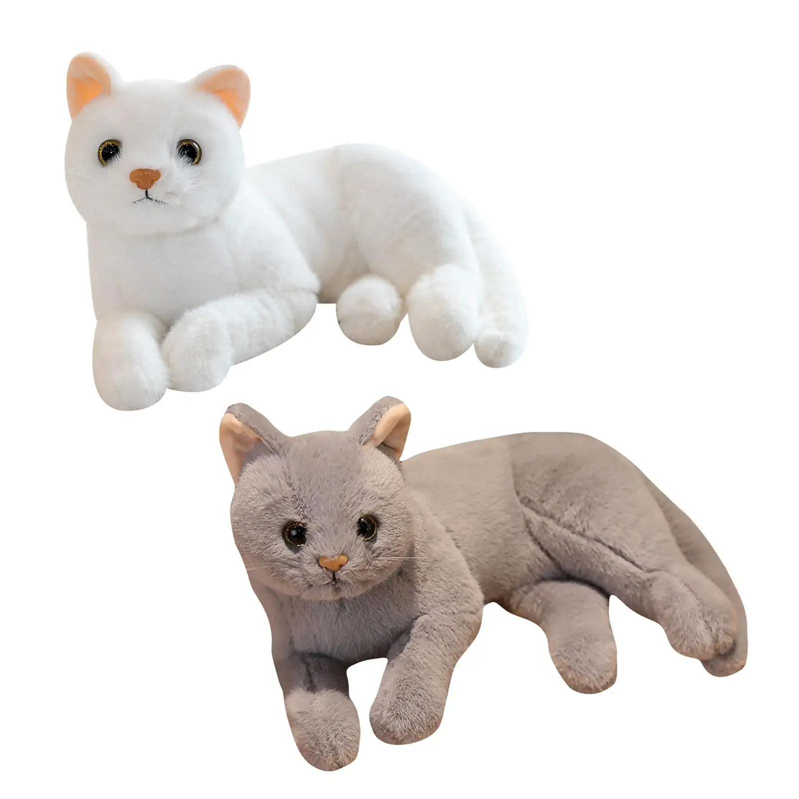 

Мягкая игрушка в виде кошки, плюшевая игрушка-животное, Реалистичная подушка для кошки, кукла для дома, подарок