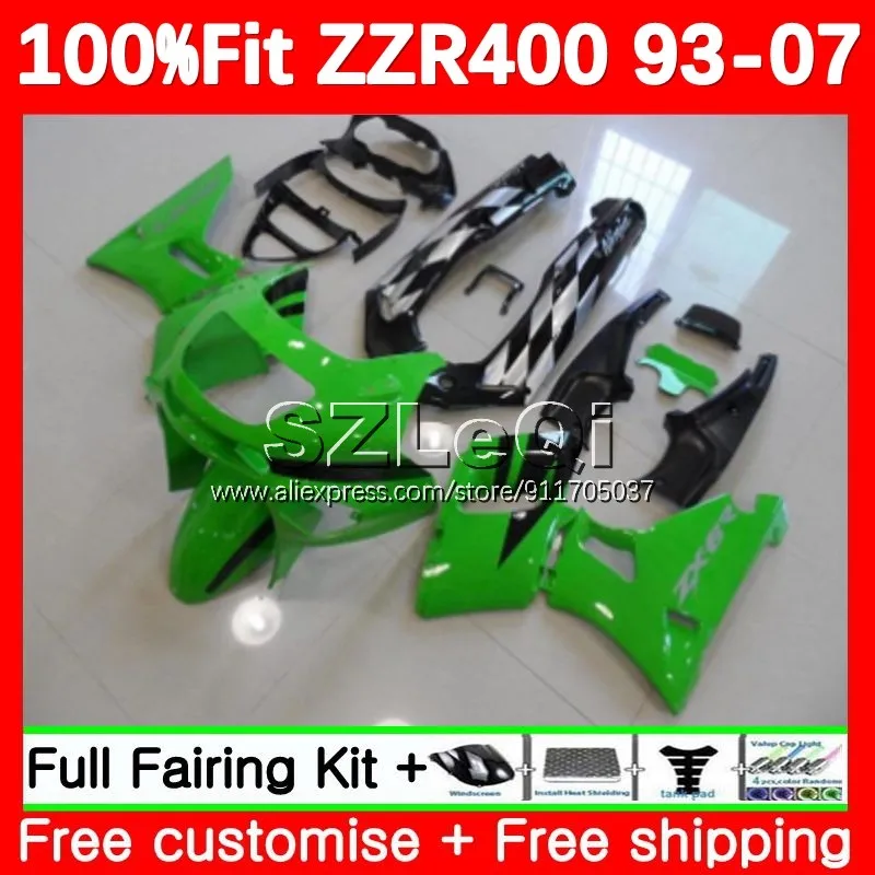 

Заводская зеленая инъекция для KAWASAKI NINJA ZZR400 ZZR 400 ZZR-400 93 94 95 96 97 98 99 00 01 02 03 04 05 06 07 обтекатели 119LQ.8