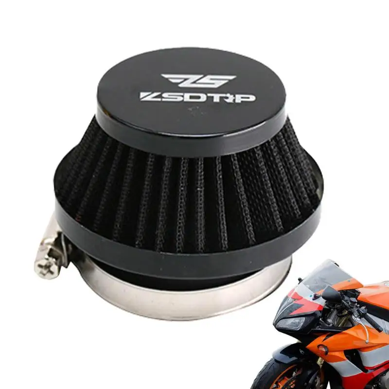 

Round Tapered Air Filter Portable Motorcycle Refitting Accessories High Flow Cold Air Intake Adapters High-Performance Clamp-On