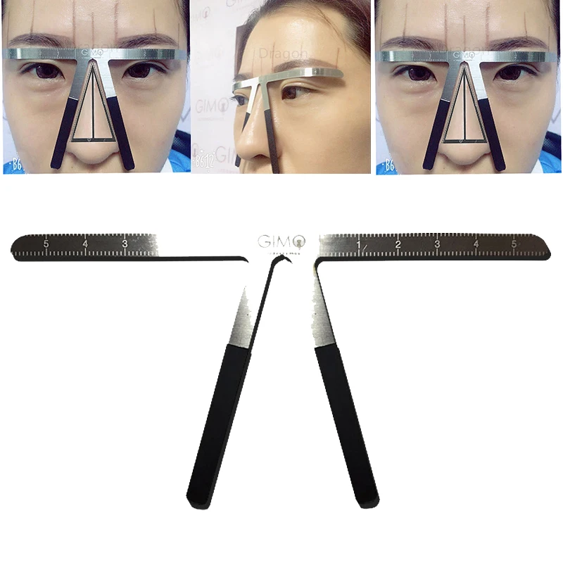 

Sdotter Microblading Eyebrow Tattoo Stencil Ruler Tools Balance Shaper Template Definition Permanent Makeup 3D Pen Kit
