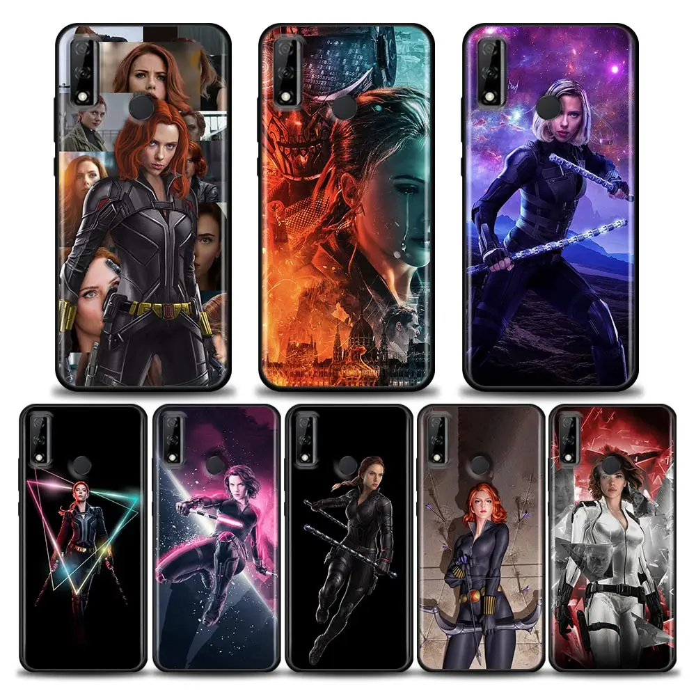 

Sexy Cool Black Widow Phone Case for Huawei Y9 2019 Y6 Y7 Y6p Y8s Y9a Y7a Mate 40 20 10 Pro Lite RS Soft Silicone Case