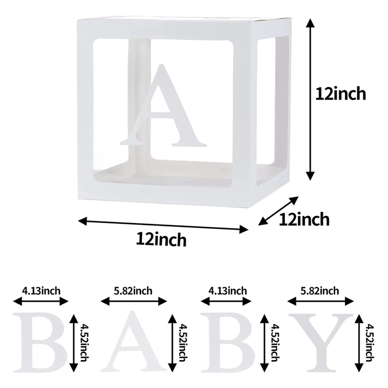 

4 звёздочки с надписью для украшения детского дня рождения, прозрачные детские блоки, коробки для воздушных шаров