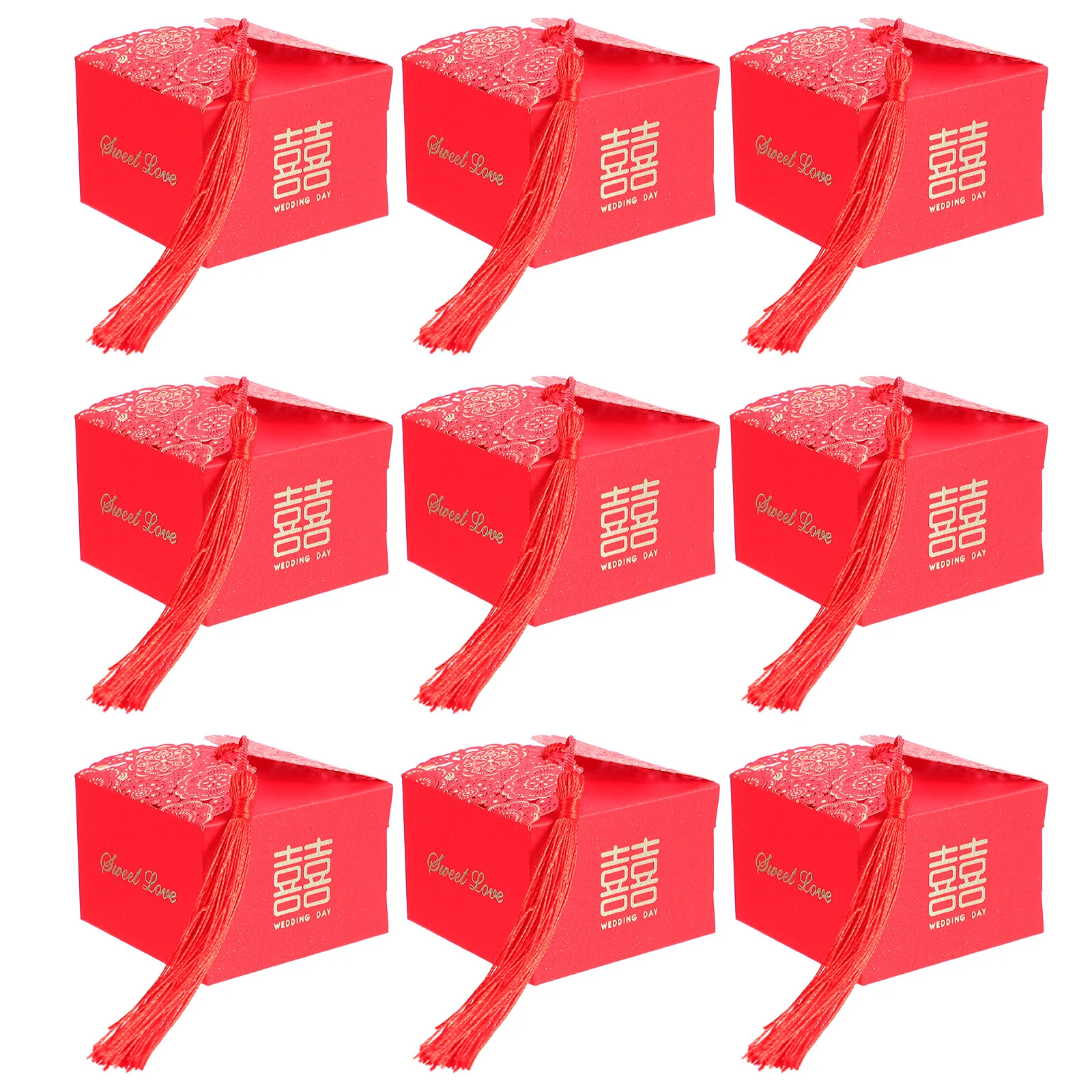 

60 Pcs Candy Box Packing Box Chocolate Candy Box Treat Boxes Festive Wedding Guest Gift Boxes Paper Ribbons Candy Box Bridesmaid