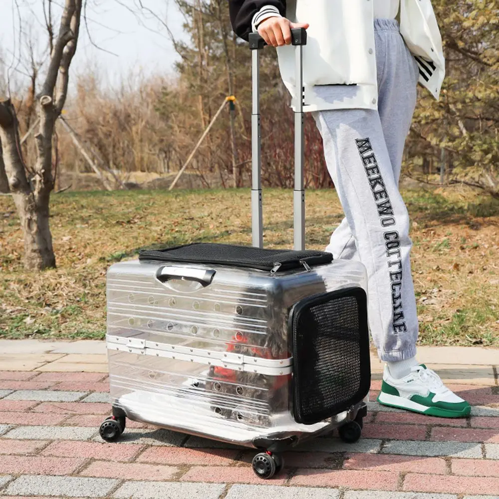 

Multi Hole Design Space Capsule Waterproof Transparent Air Box Pet Backpack Carry Bag Pet Trolley Case