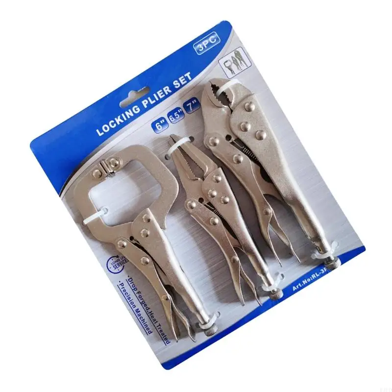 C-Clamp Locking Pliers 3Pcs