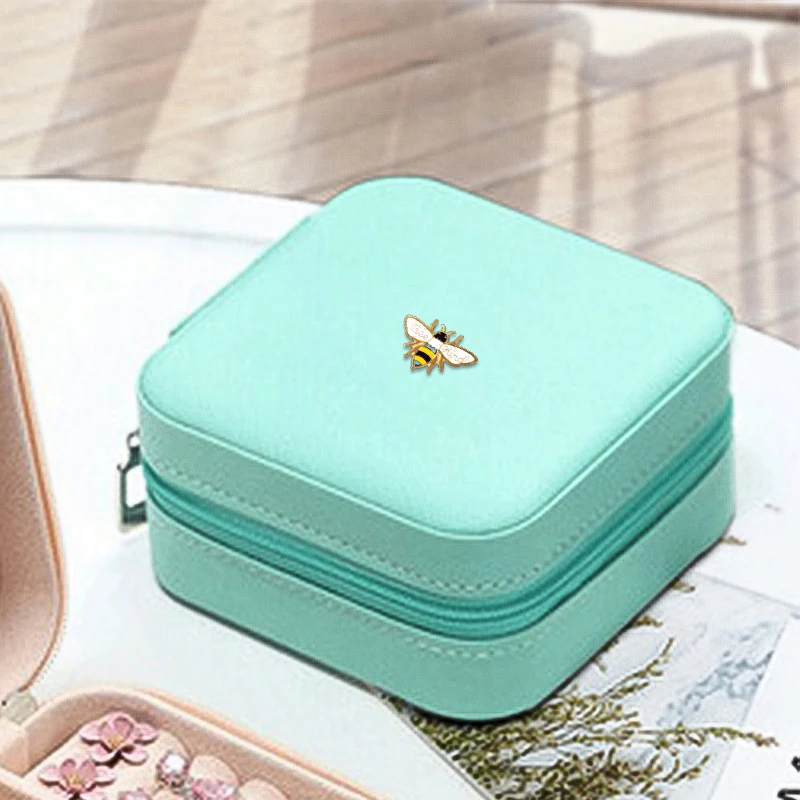 Women Luxury Leather Jewelry Organizer Display Travel Jewelry Case Boxes Girls Storage Jewelry Box Holder Gifts 2022 Fashion